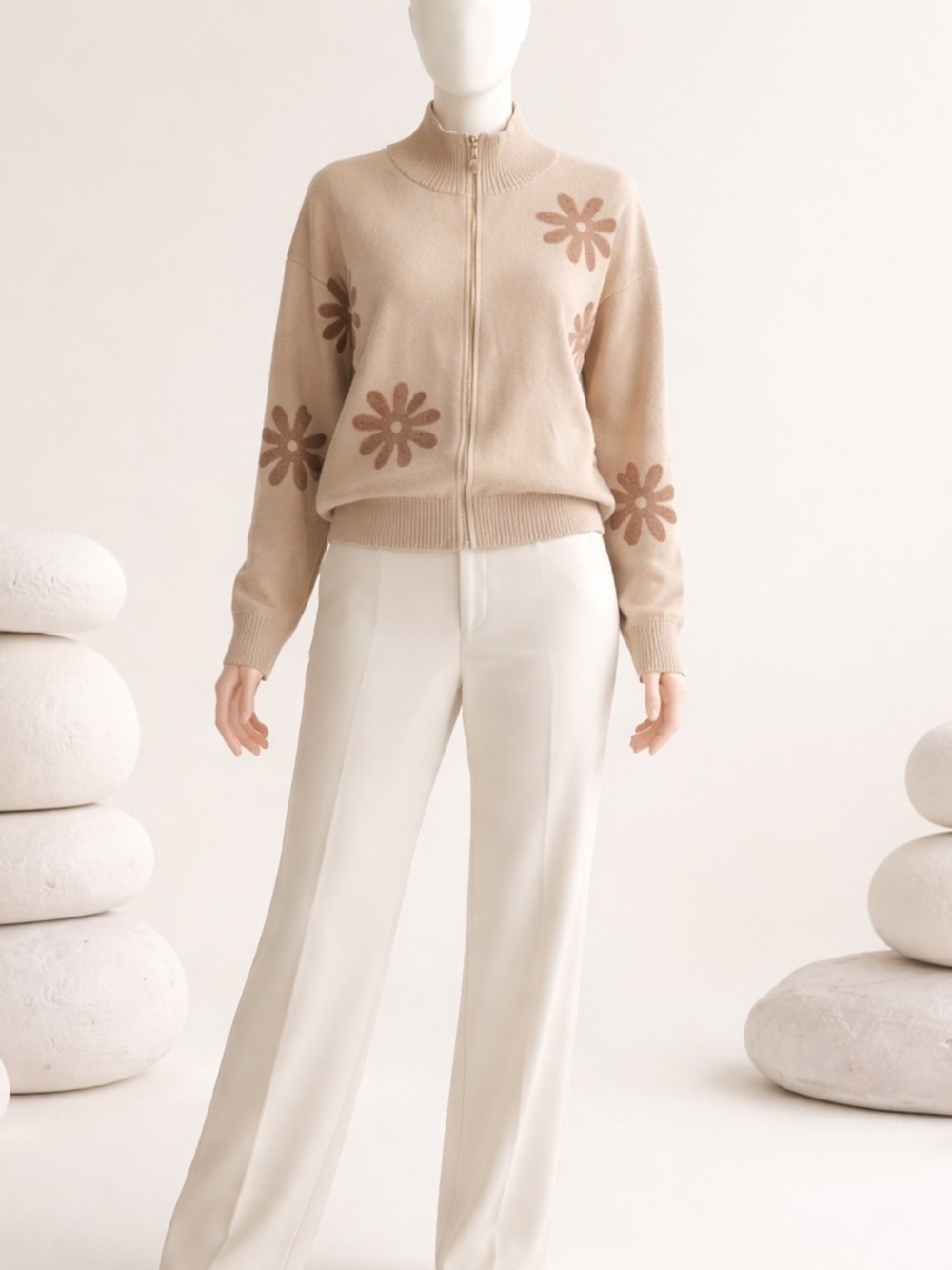 Sioni Flower Jacket Sweater